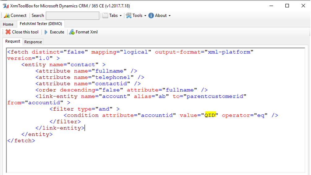 XML Code - QID